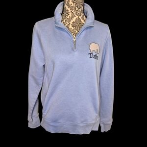 Tufts University League Light Blue Quarter-Zip Sweatshirt